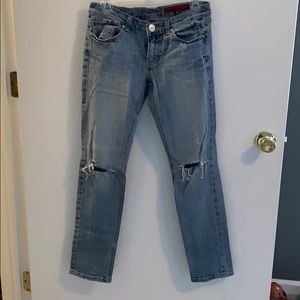 Straight leg jeans